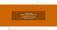 Desktop Screenshot of mercercountyturkeytrot.com