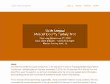 Tablet Screenshot of mercercountyturkeytrot.com